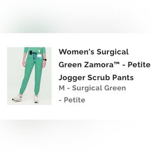 Figs Women's Surgical Green Zamora Jogger Scrub Pants